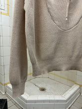 Load image into Gallery viewer, 1980s Marithe Francois Girbaud Wide Quarter Zip Sweater with Neck Cinching Detail - Size L
