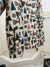 Load image into Gallery viewer, 1990s Armani Collegiate Flag Asymmetric Zip Hooded Anorak - Size L