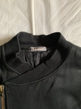 Load image into Gallery viewer, 1980s Issey Miyake Dual Backzip Heavy Cotton Bomber Jacket with Asymmetric Closure - Size XL