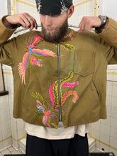 Load image into Gallery viewer, ss1996 Yohji Yamamoto Yuzen Dyed Phoenix Print Work Jacket - Size OS