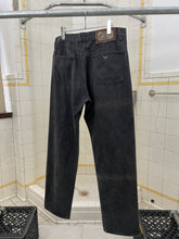 Load image into Gallery viewer, 1990s Armani Tiger Print Faded Charcoal Black Jeans - Size XL