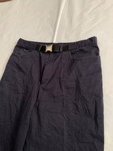 Load image into Gallery viewer, 2000s Samsonite Active Wear Black Workpants with Buckle Belt by Neil Barrett - Size L
