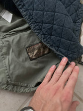 Load image into Gallery viewer, 1990s Armani Faded Seafoam Green Military Parka with Removeable Quilted Lining - Size XL