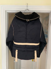 Load image into Gallery viewer, 1990s Armani Navy Pillow Neck Bondage Jacket with Removable Sleeves - Size L
