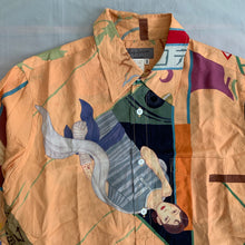 Load image into Gallery viewer, ss2004 Yohji Yamamoto Silk Graphic Shirt - Size L