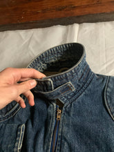 Load image into Gallery viewer, aw1986 Katharine Hamnett Denim Cargo Bomber Jacket - Size L