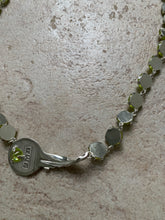 Load image into Gallery viewer, ss2021 Per Gotesson .925 Silver Plated Necklace with Green Crystals and Key - Size OS