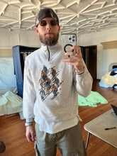 Load image into Gallery viewer, 1980s Armani Quarter Zip Sweater with Skiing Graphic - Size M