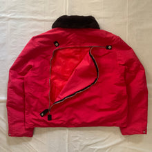 Load image into Gallery viewer, 2000s Vintage Jipijapa Red Nylon Backzip Jacket with Removable Fur Collar - Size M