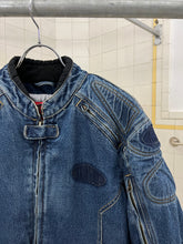Load image into Gallery viewer, Vintage Padded Denim Moto Jacket - Size M