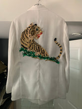 Load image into Gallery viewer, ss1998 Issey Miyake Mesh Blazer with Tiger Sequins - Size S