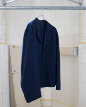 Load image into Gallery viewer, ss1993 Yohji Yamamoto Navy Gabardine Cropped Suit Jacket - Size M