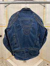 Load image into Gallery viewer, Vintage Padded Denim Moto Jacket - Size M