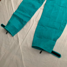 Load image into Gallery viewer, 2000s Armani Teal Linen Technical Trousers with Lampo Zippers - Size M