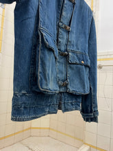 Load image into Gallery viewer, 1980s Marithe Francois Girbaud x Complemets Denim Cargo Jacket with Front Buckle Closures - Size M