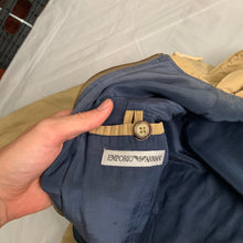 Load image into Gallery viewer, 1990s Armani Faded Yellow Paneled Hooded Work Jacket  - Size XL