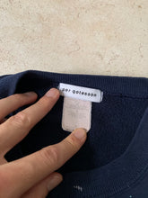 Load image into Gallery viewer, ss2021 Per Gotesson Slashed Vintage Paint Splattered Crewneck with Vintage Jewelry - Size S/M