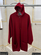 Load image into Gallery viewer, 1980s Marithe Francois Girbaud x Maillaparty Extended Red Hooded Zip-up Sweater - Size M