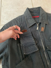 Load image into Gallery viewer, 1980s Katharine Hamnett Washed Blacked Cargo Bomber - Size M
