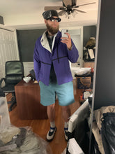 Load image into Gallery viewer, 1990s Armani Cropped Purple Wrap Jacket - Size L