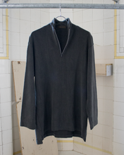 Load image into Gallery viewer, 1990s Yohji Yamamoto Textured Faded Quarter Zip Pullover - Size L