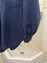 Load image into Gallery viewer, 1980s Marithe Francois Girbaud Navy Military Shirt with Shoulder Gathering Detail - Size S