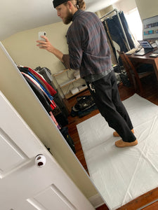 1980s CDGH Earth Tone Plaid Work Blouson - Size L