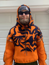 Load image into Gallery viewer, 2021 Seeing Red Tiger Camo Applique Hoodie with Elephant Trunk Sleeves – Size L