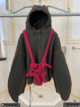 Load image into Gallery viewer, Seeing Red Green Dyed Elephant Trunk Hoodie with Red Token Bag - Size OS