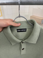 Load image into Gallery viewer, 1990s Issey Miyake Multi-Gauge Knit Polo with Split Hem - Size M