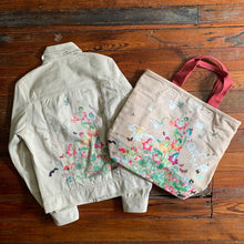 Load image into Gallery viewer, 2000s Issey Miyake x Lee Jean x Naoki Takizawa Illustrated Denim Jacket - Size S