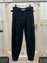Load image into Gallery viewer, 1980s Katharine Hamnett Faded Black Cotton Joggers with Adjustable Cuffs - Size M