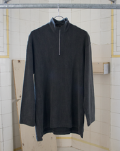 Load image into Gallery viewer, 1990s Yohji Yamamoto Textured Faded Quarter Zip Pullover - Size L