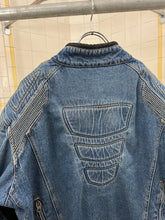 Load image into Gallery viewer, Vintage Padded Denim Moto Jacket - Size L