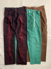 Load image into Gallery viewer, 1990s CDGH+ Wide Teal Workpants with Off Center Zipper Gimmick - Size L