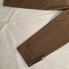 Load image into Gallery viewer, 1980s Katharine Hamnett Brown Cotton Military Trousers with Zipper Hems - Size M