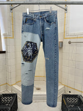 Load image into Gallery viewer, 1990s Armani Eagle Applique Washed Denim - Size M