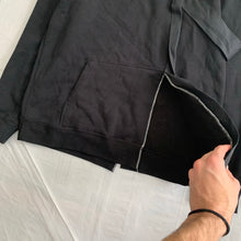 Load image into Gallery viewer, 2015 Kiko Kostadinov x Stussy Split Reconstructed Black Hoodie - Size XL