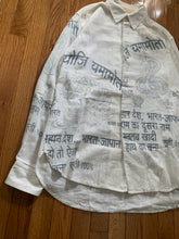 Load image into Gallery viewer, aw2004 Yohji Yamamoto Hindu Graphic Linen Shirt - Size L