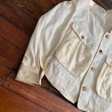 Load image into Gallery viewer, 1990s Issey Miyake Cream Oversized Denim Jacket - Size M