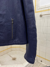 Load image into Gallery viewer, 2000s Armani Purple Leather Racer Jacket - Size L