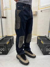 Load image into Gallery viewer, 2001 CDG Homme Homme Leather Reinforced Denim Jeans - Size L