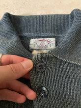Load image into Gallery viewer, 1990s Armani Faded Knitted Logo Polo - Size M