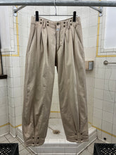 Load image into Gallery viewer, 1980s Marithe Francois Girbaud x Closed Pleated and Riveted Twill Trousers - Size S