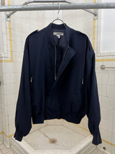 Load image into Gallery viewer, 1990s Katharine Hamnett Wide Bomber with Articulated Ribbed Cuffs in Navy - Size L