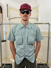 Load image into Gallery viewer, 1990s Mickey Brazil Mint Zippered Work Shirt - Size S