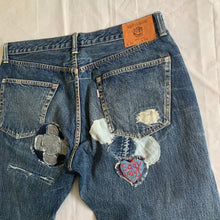 Load image into Gallery viewer, 2000s Yohji Yamamoto x Spotted Horse Repaired Distressed Denim - Size L