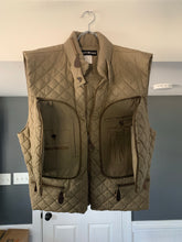 Load image into Gallery viewer, aw1992 Issey Miyake Khaki Quilted Nylon Hidden Cargo Pocket Vest - Size XL