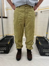 Load image into Gallery viewer, 1990s Armani Textured Iridescent Yellow Nylon Snow Pants - Size M
