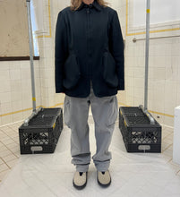 Load image into Gallery viewer, Late 1990s Mandarina Duck Navy Egg Cell Tailored Blouson - Size S
